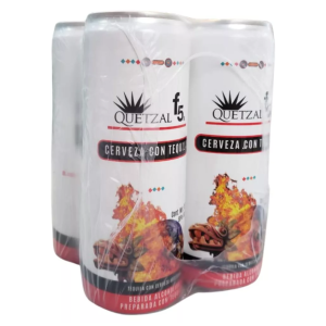 Cerveza Con Tequila Quetzal F5 Lata 355 Ml 4 Pack